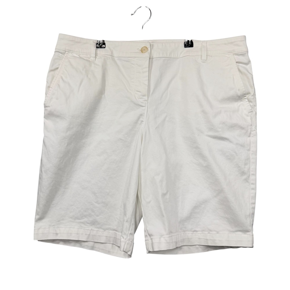 Tommy Bahama Boracay Shorts Womens 14 White Modest Vacation Preppy Coastal